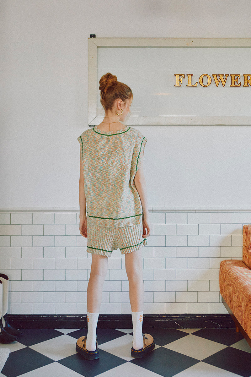 Popping Shower Knit Vest
