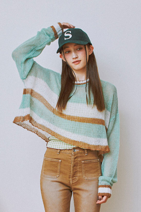 Playful Sheer Knit Top