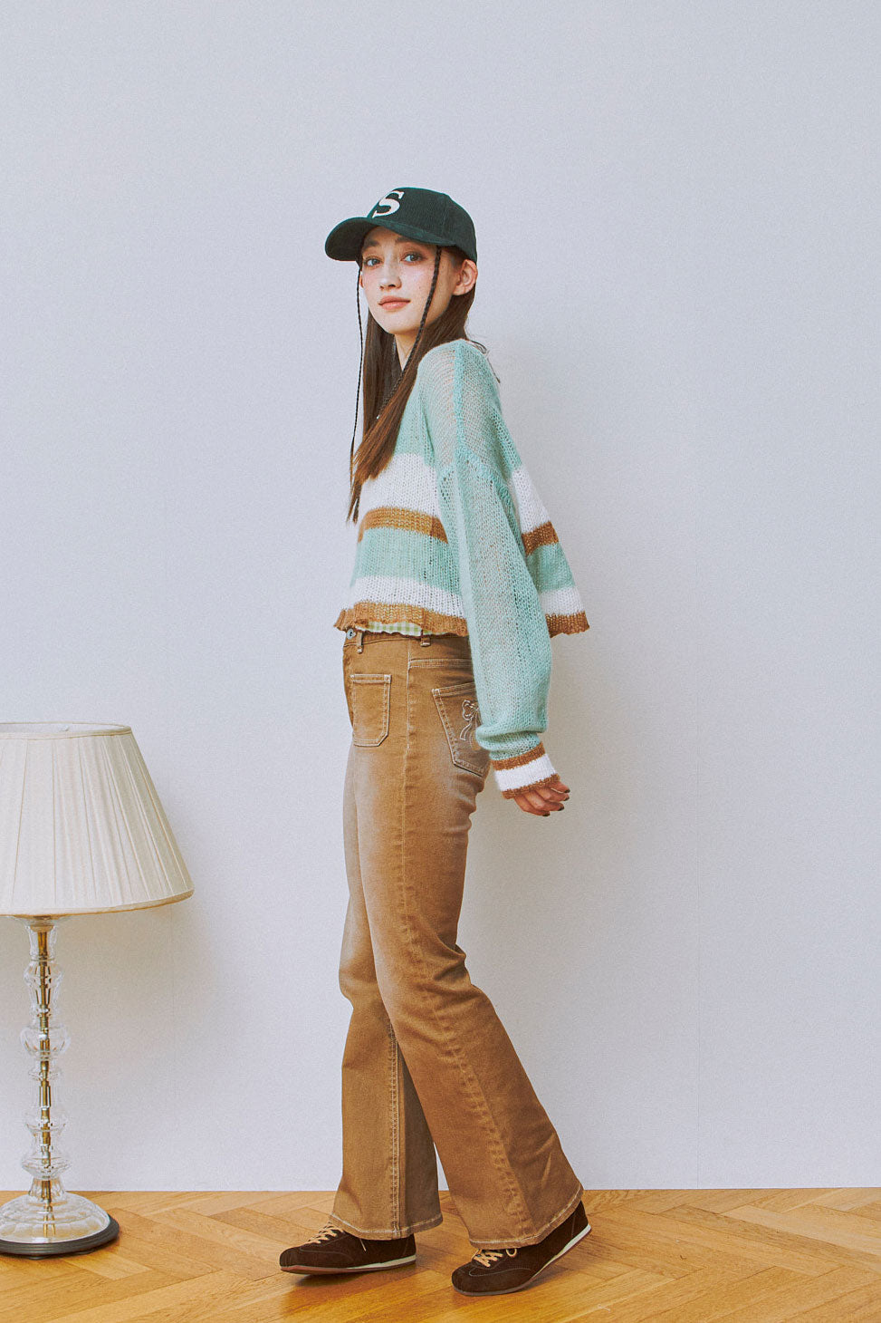 25AW Cherry Bell Flare Denim Pants