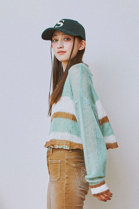 Playful Sheer Knit Top