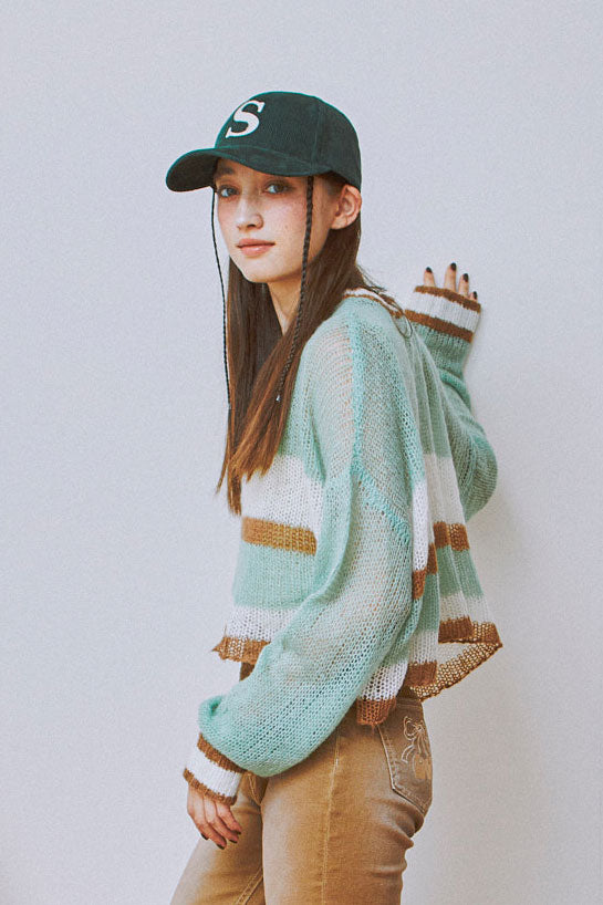 Playful Sheer Knit Top