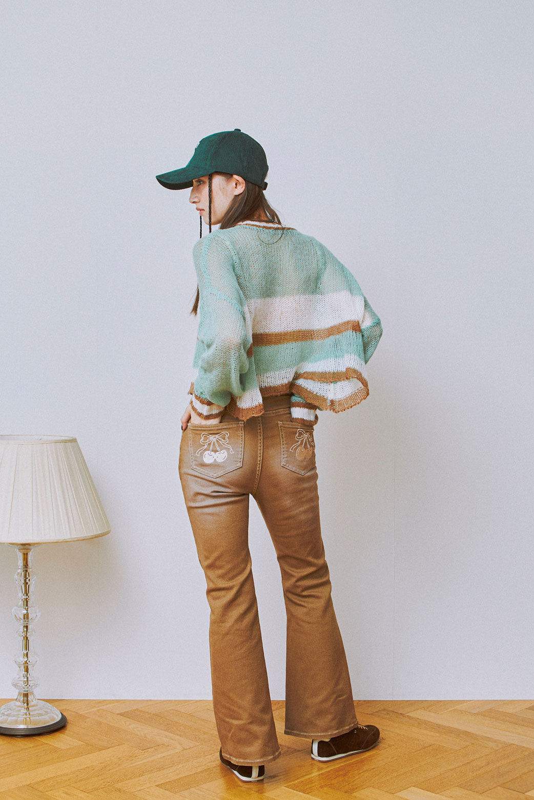 25AW Cherry Bell Flare Denim Pants