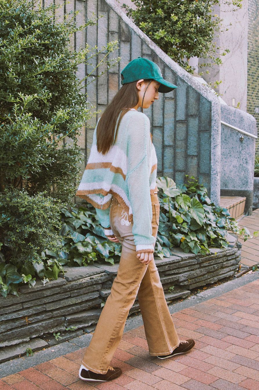 Playful Sheer Knit Top