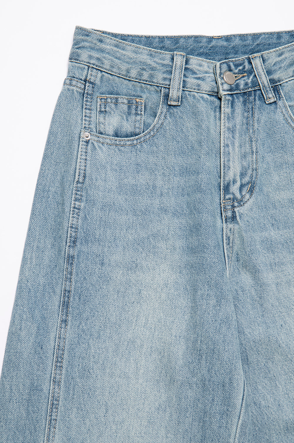 Washed Boy Friend Denim Pants