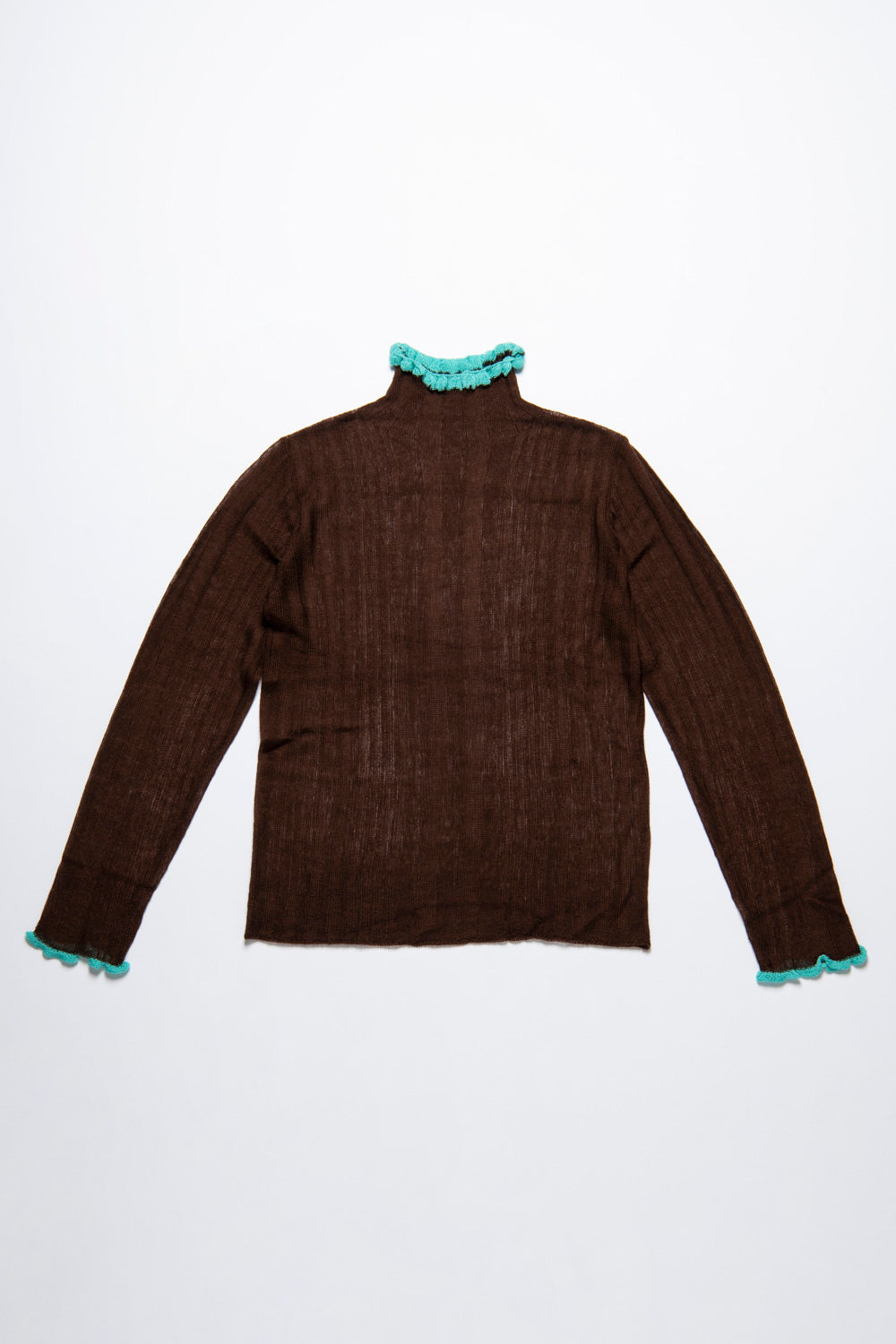 Sheer Layer Turtleneck Top