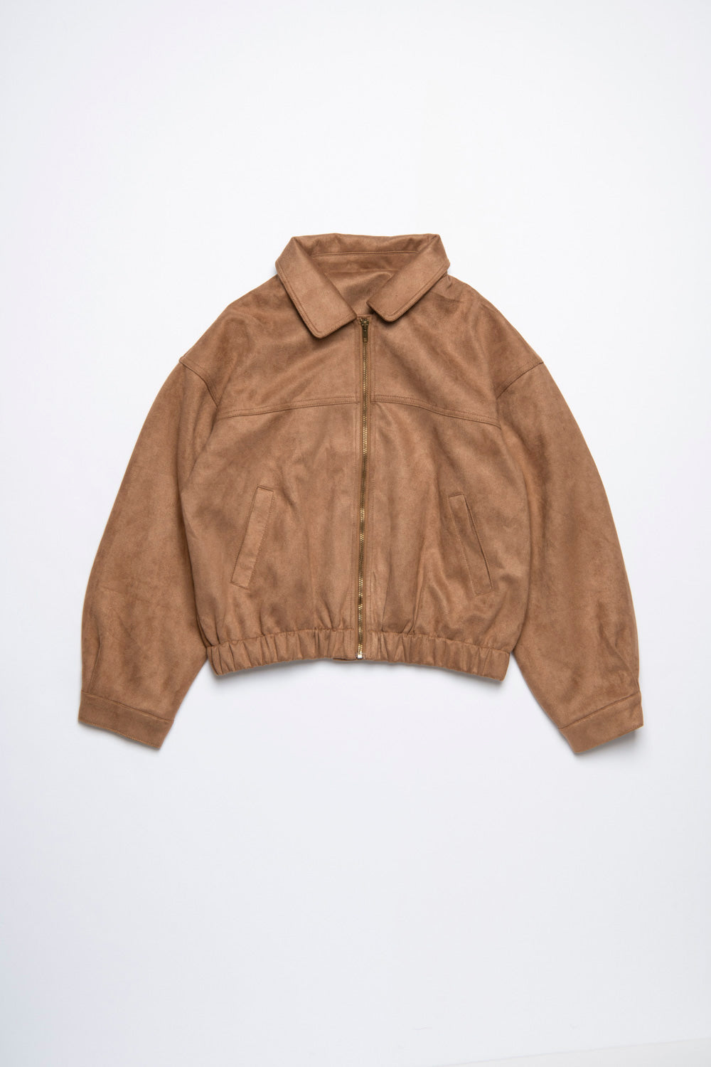 Faux suede blouson