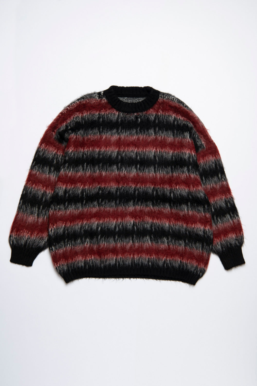 Multi border fur knit