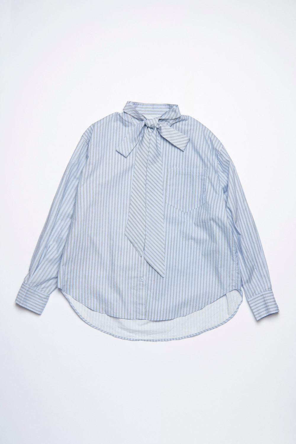 Stripe bow tie shirt