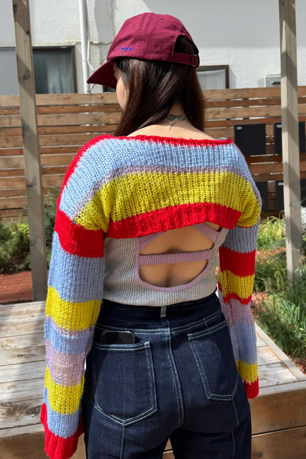 Multi border short knit