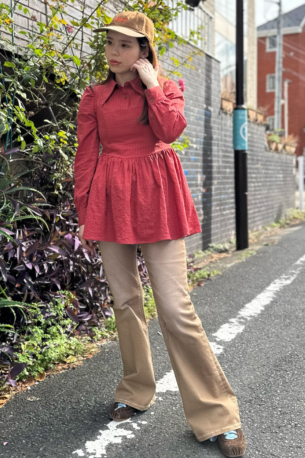 25AW Cherry Bell Flare Denim Pants