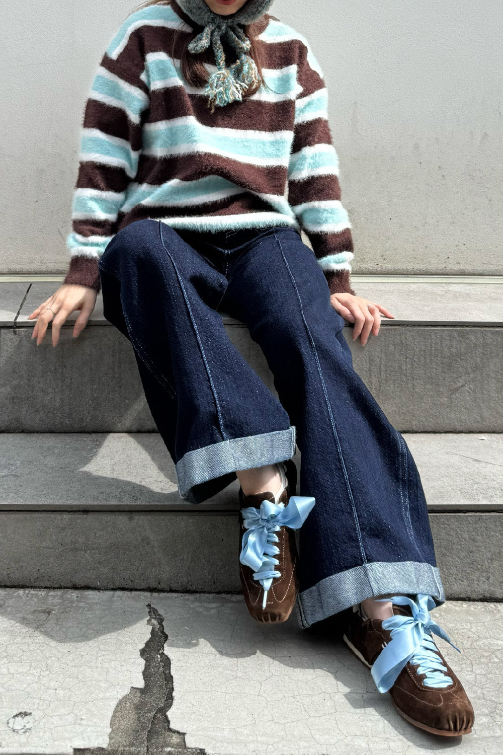 Multi border knit