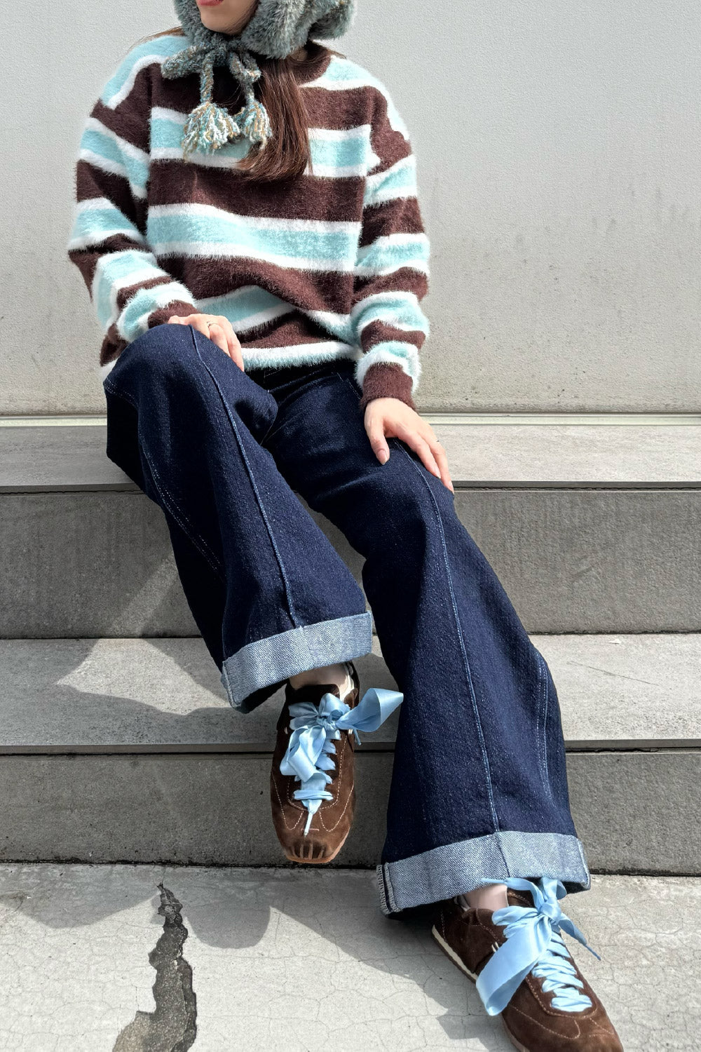 Multi border knit