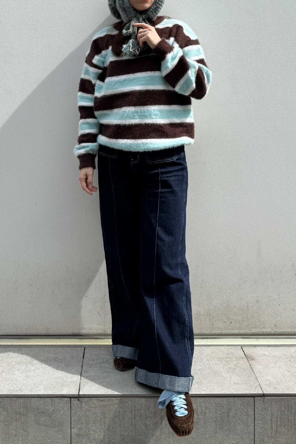 Multi border knit