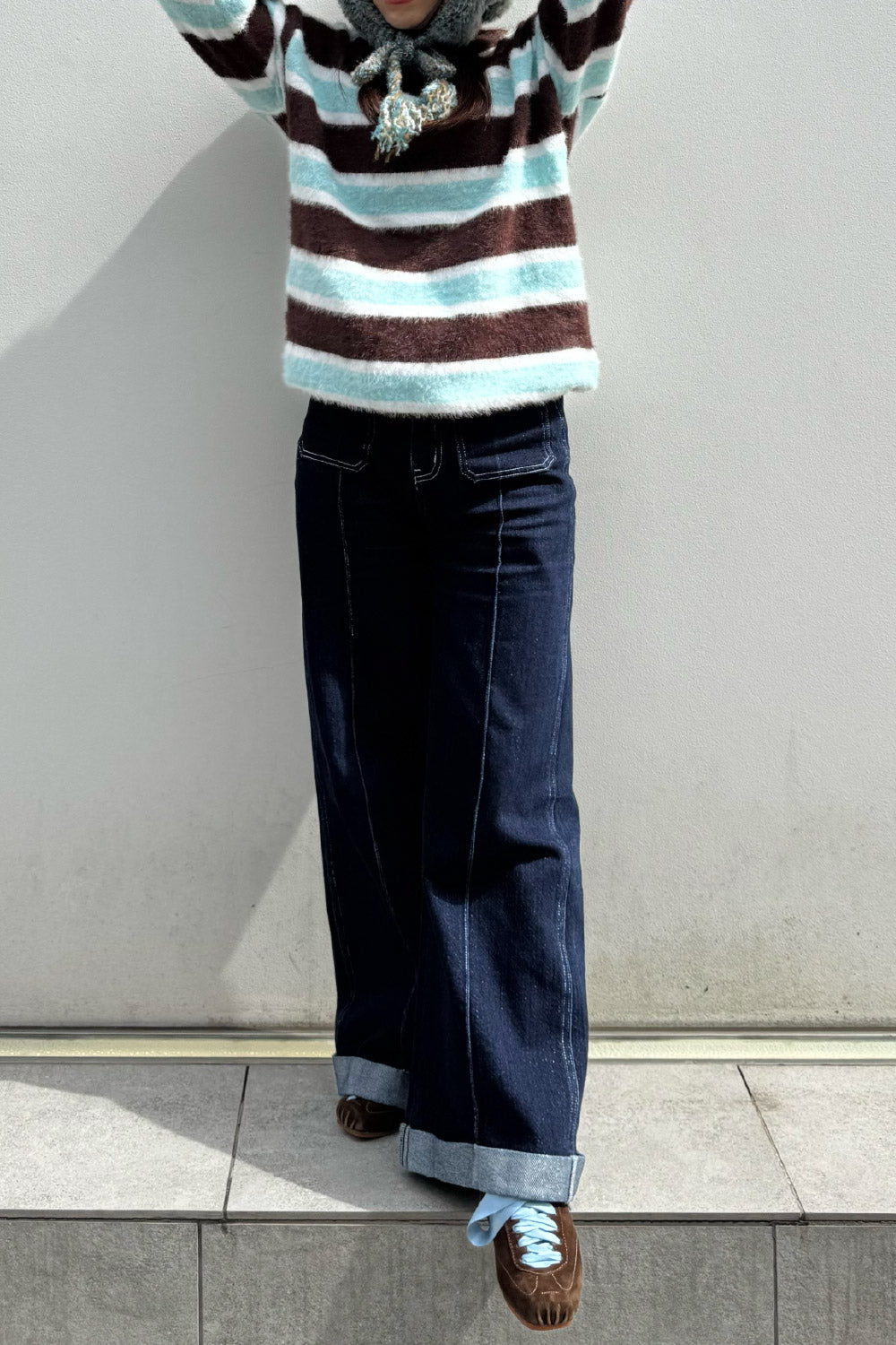 Multi border knit