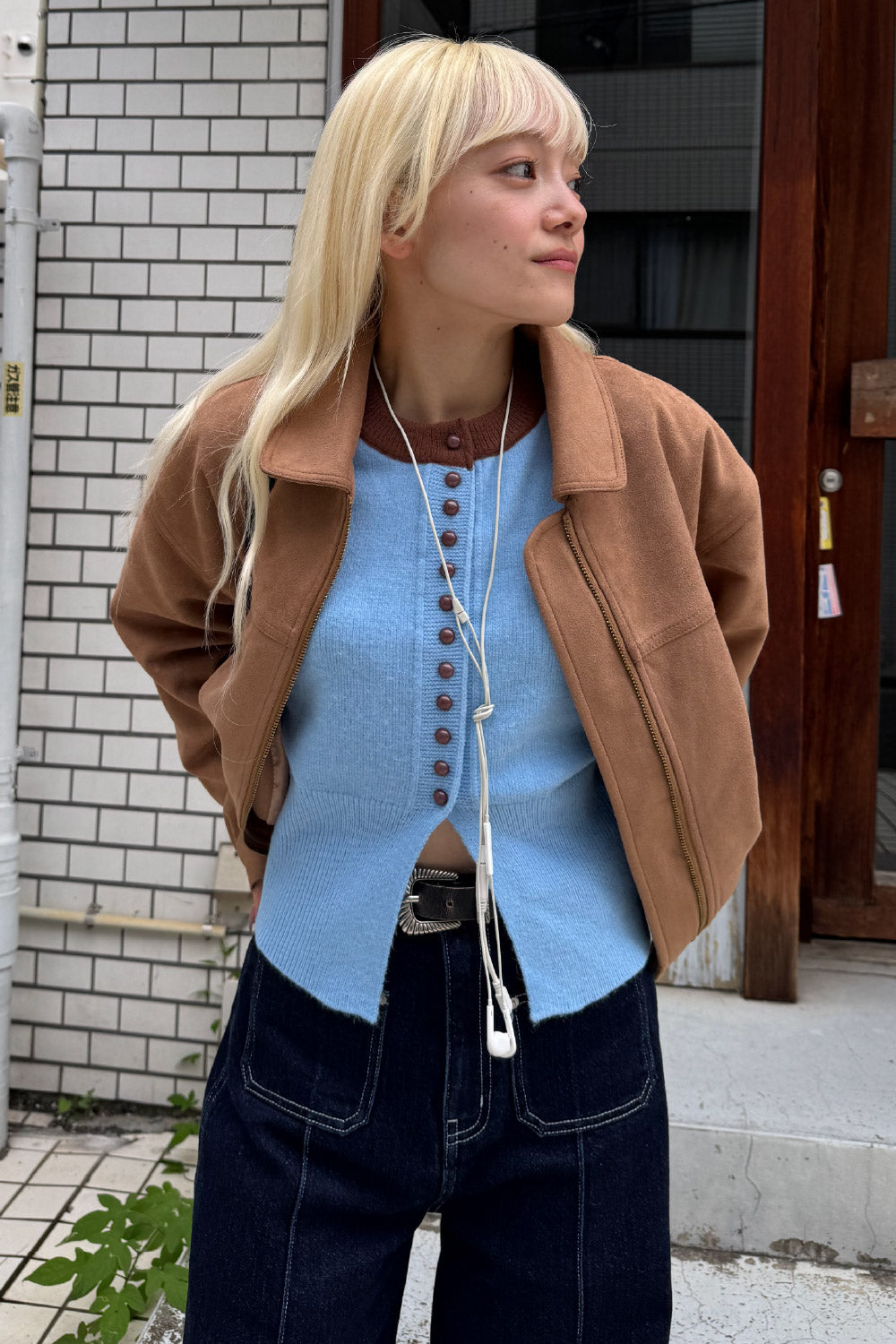 Bicolor Cardigan