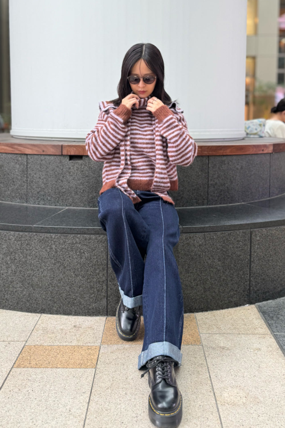 Maline Border Knit Set