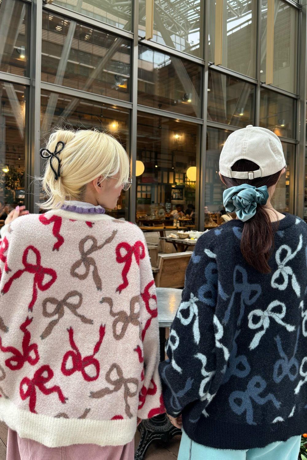 Ribbon Fuzzy Cardigan