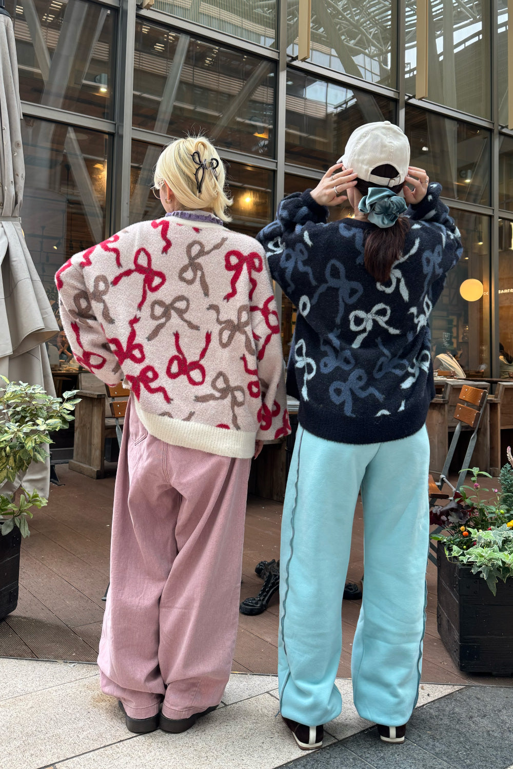 Ribbon Fuzzy Cardigan