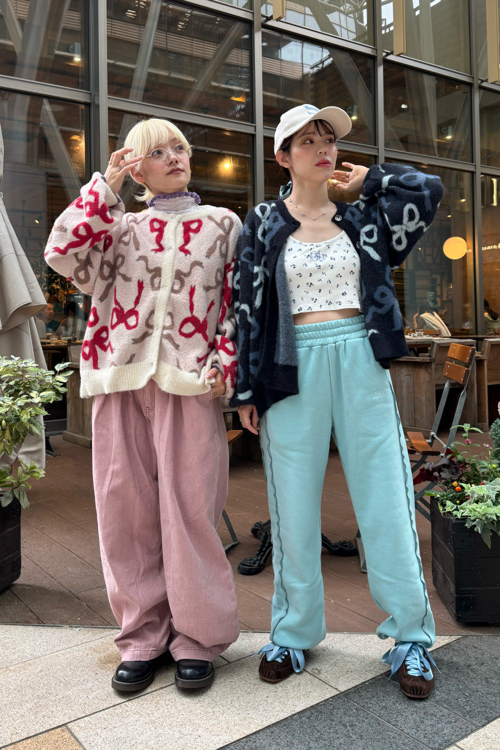 Ribbon Fuzzy Cardigan