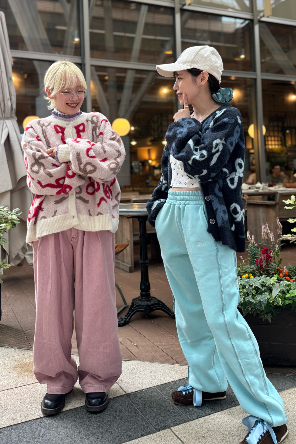 Ribbon Fuzzy Cardigan