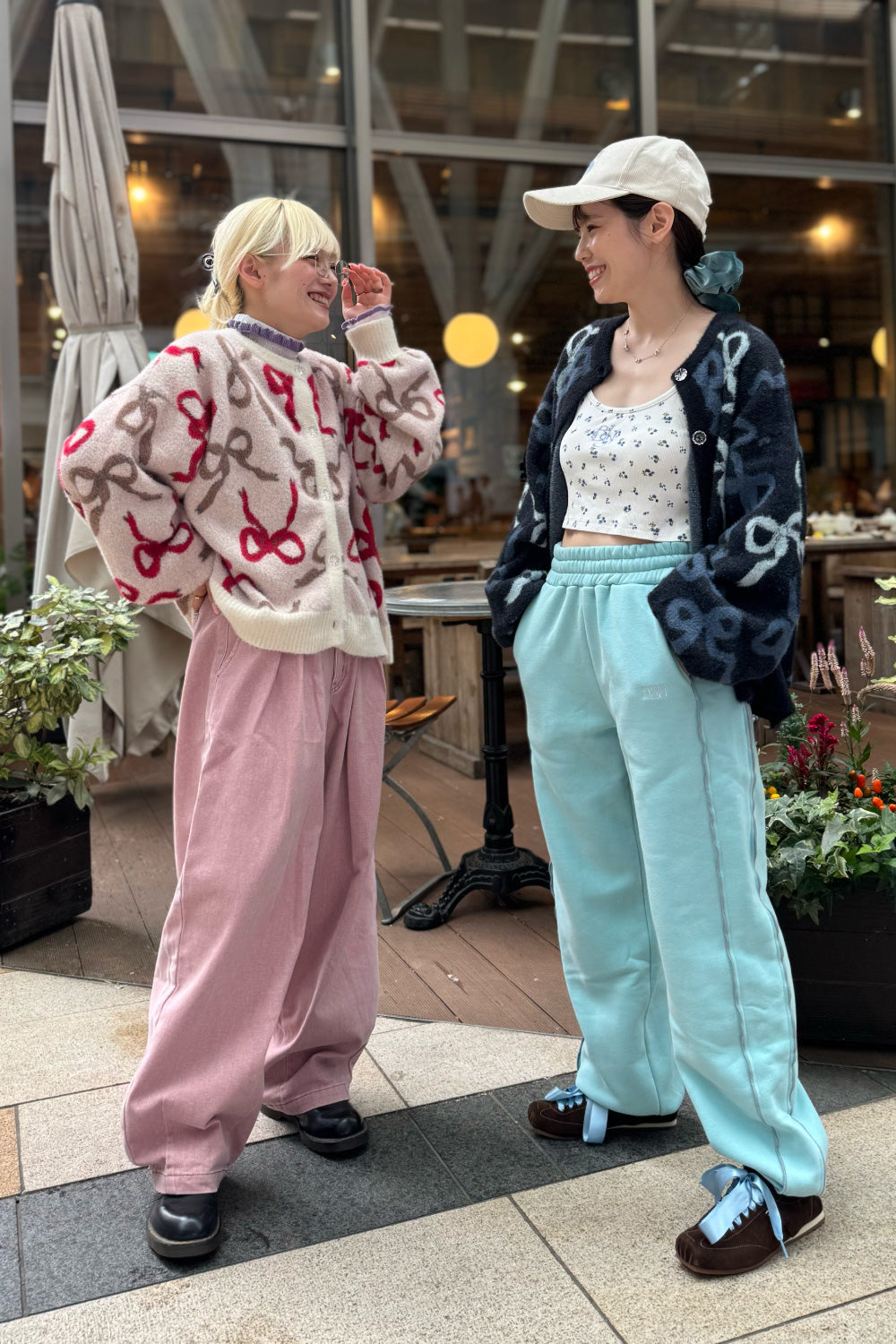 Ribbon Fuzzy Cardigan