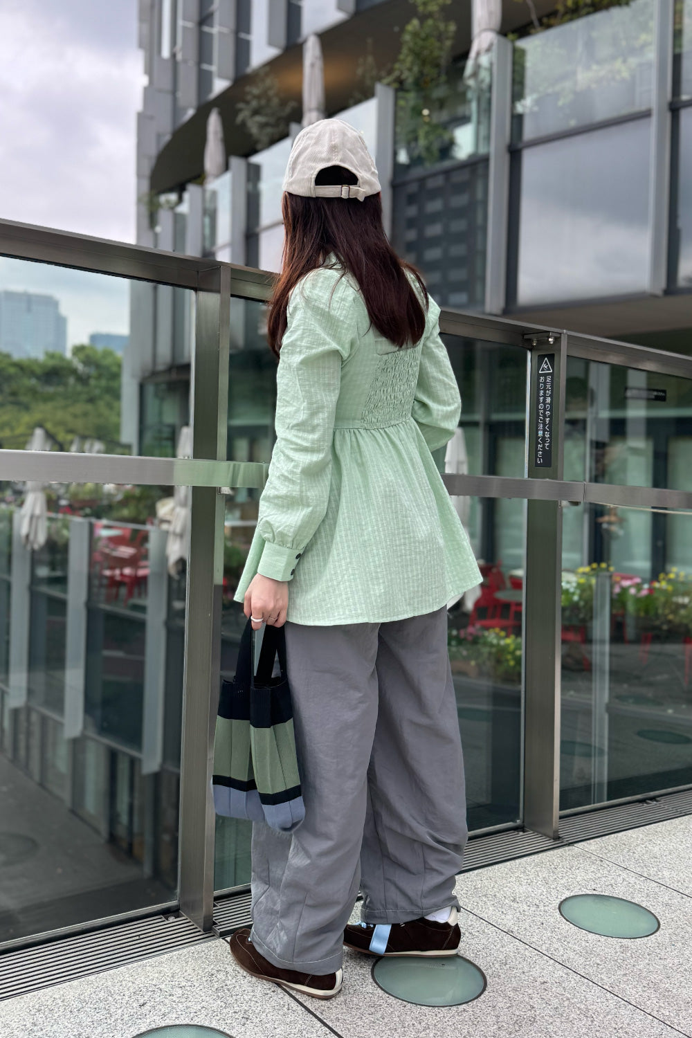 Twin Sheer Check Set