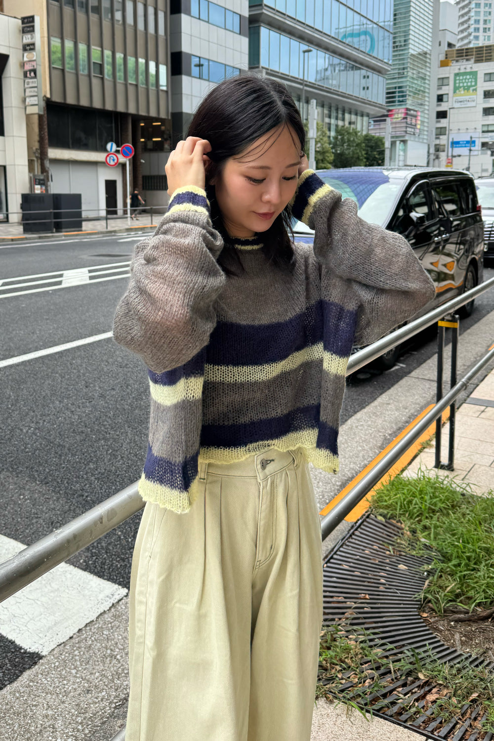 Playful Sheer Knit Top