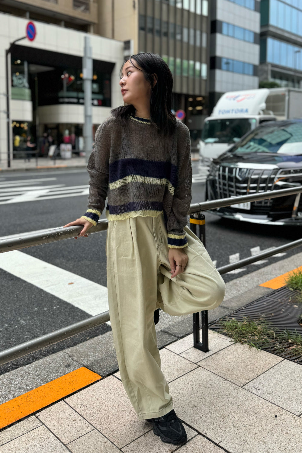 Playful Sheer Knit Top