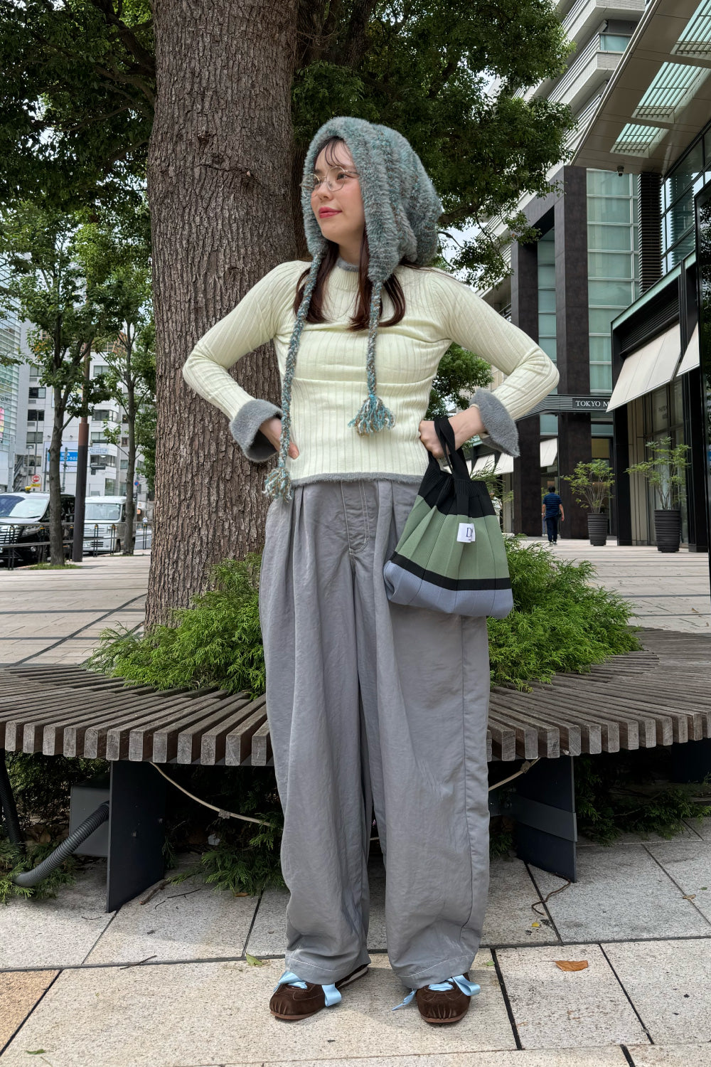 Shaggy Accent Rib Knit