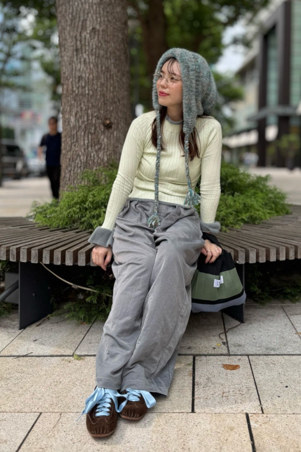 Shaggy Accent Rib Knit