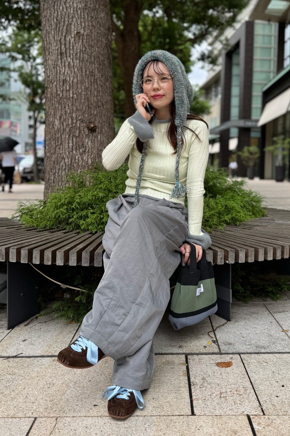 Shaggy Accent Rib Knit