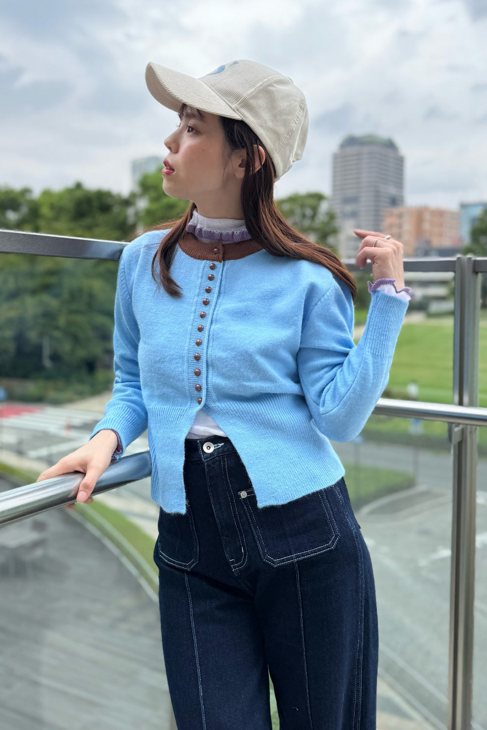 Bicolor Cardigan