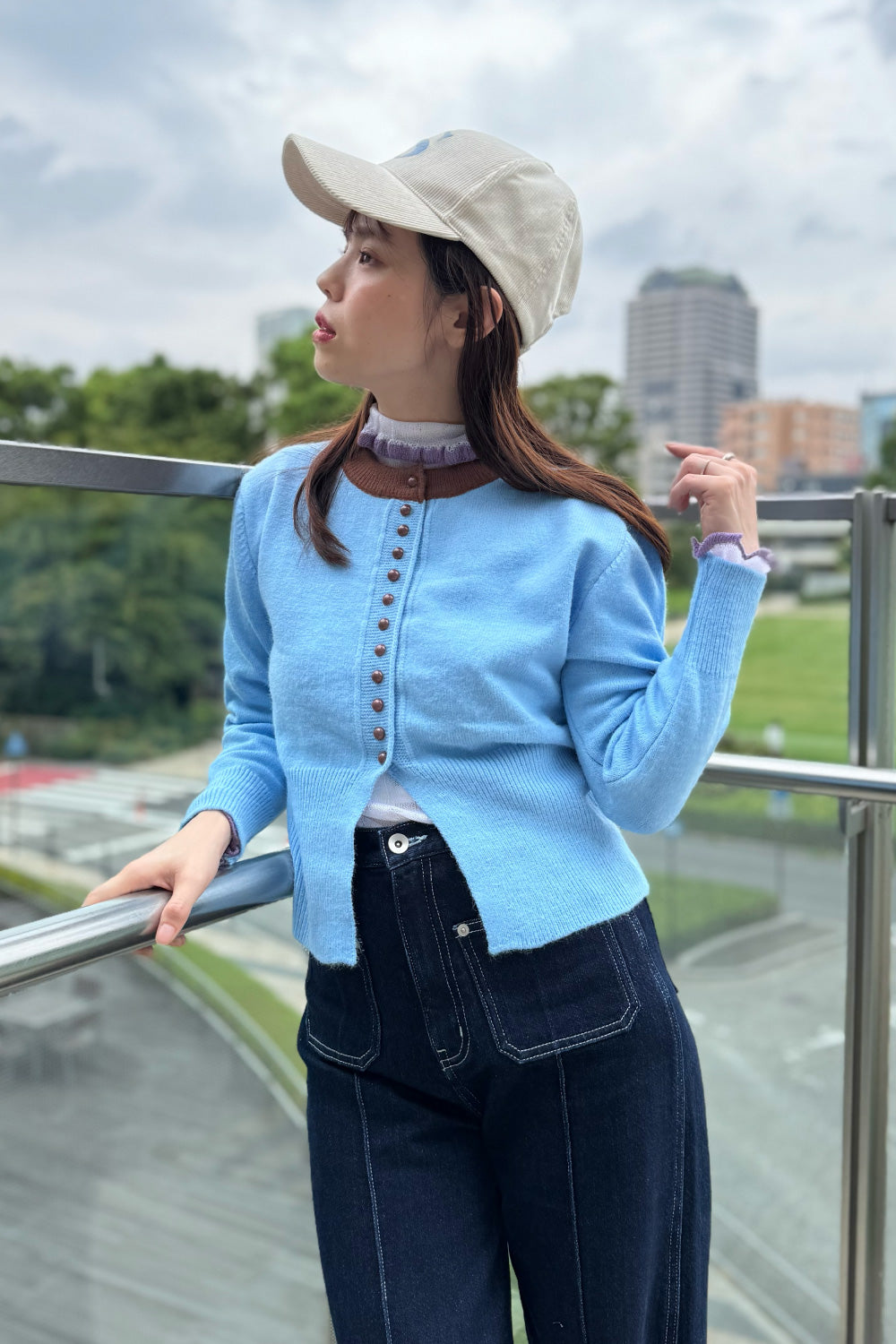 Bicolor Cardigan