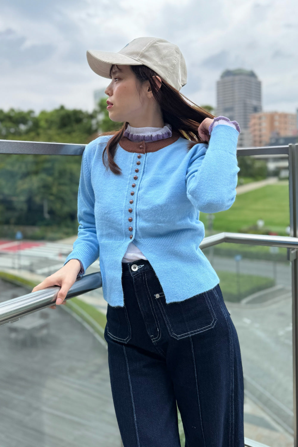 Bicolor Cardigan