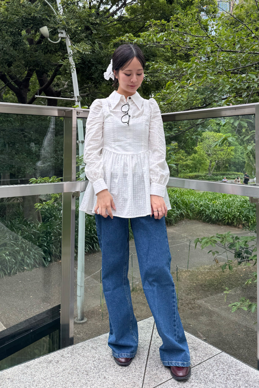 Twin Sheer Check Set