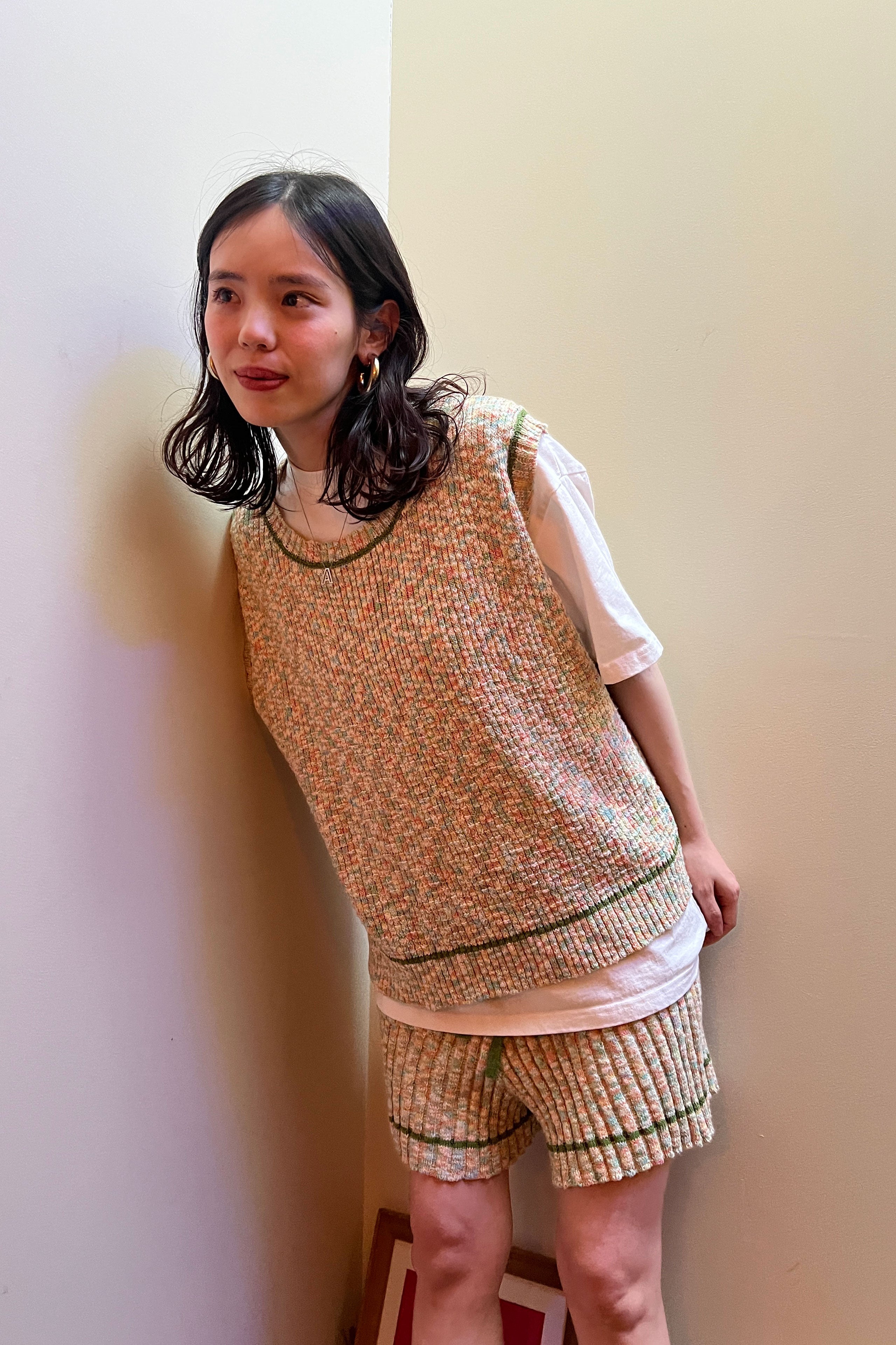 Popping Shower Knit Vest
