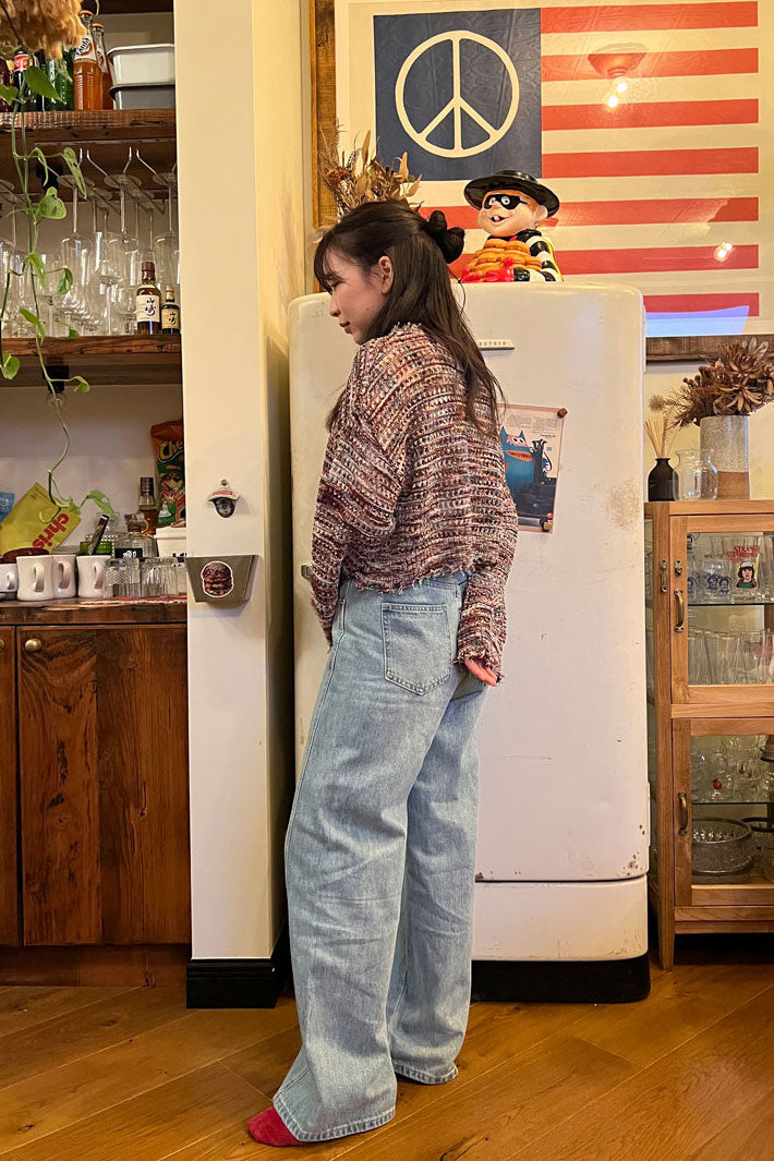 Washed Boy Friend Denim Pants