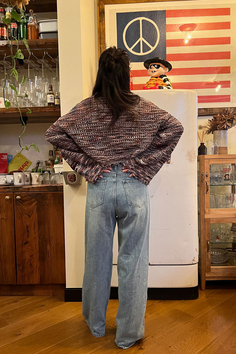 Washed Boy Friend Denim Pants