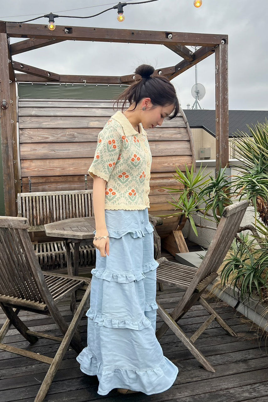Flower Garden Knit Polo