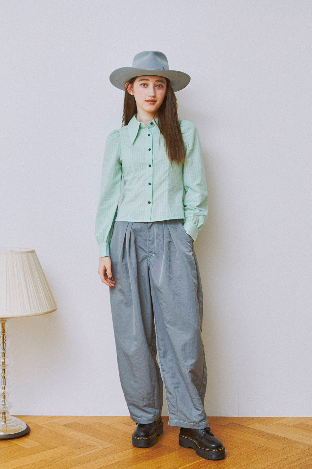 Twin Sheer Check Set