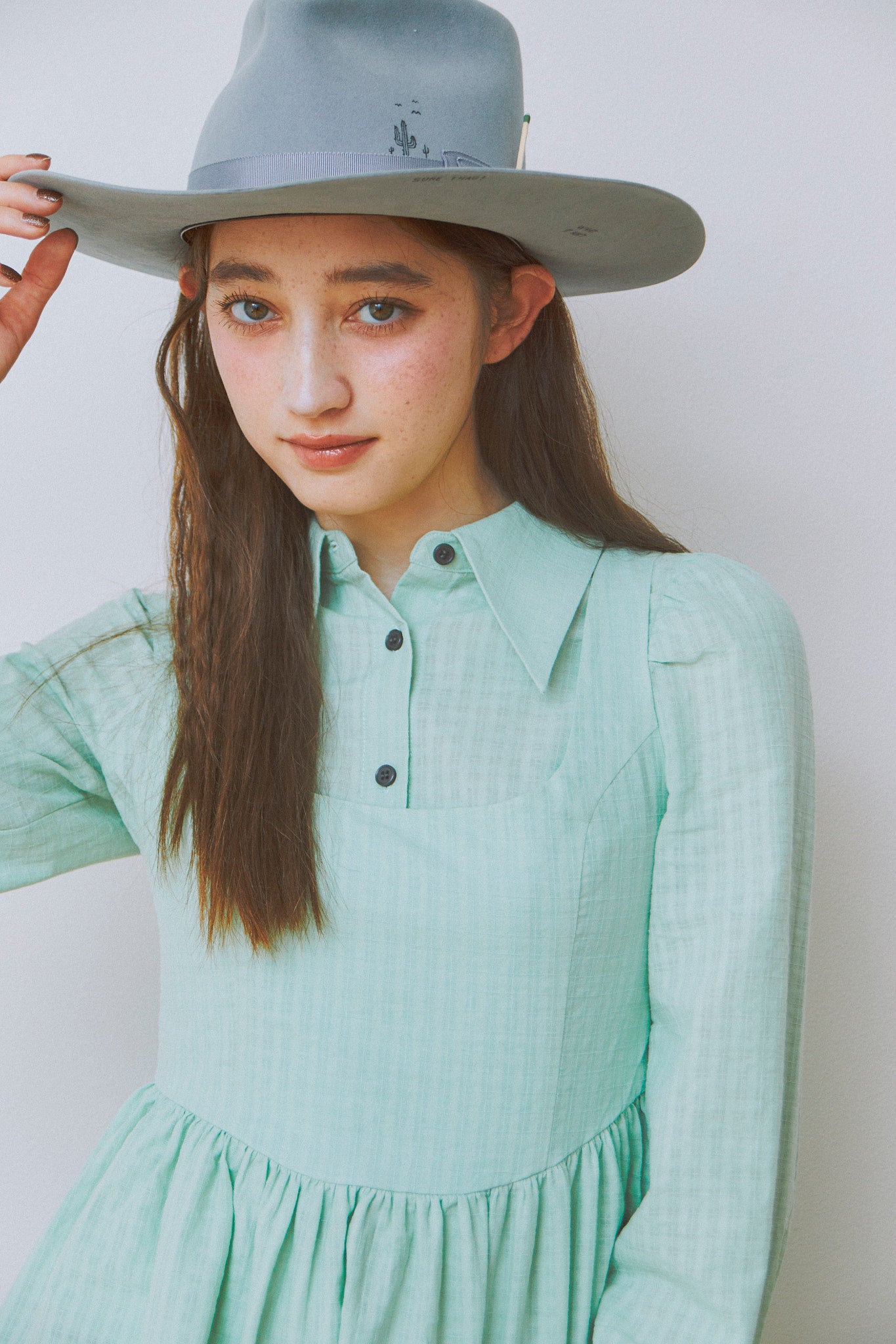 Twin Sheer Check Set