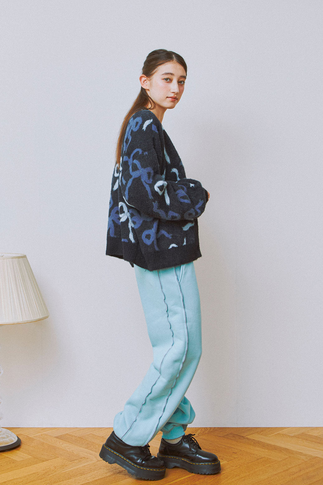 Ribbon Fuzzy Cardigan