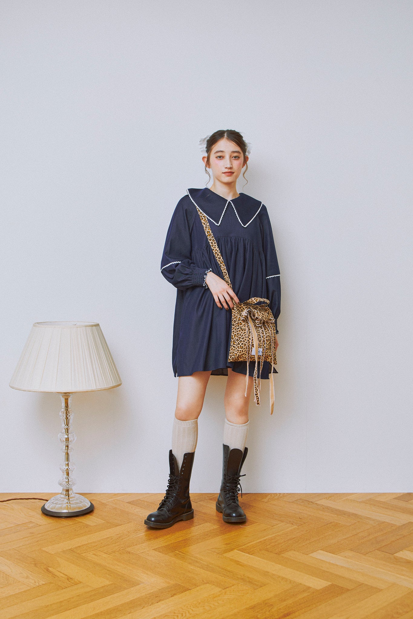 25AW DSH Fabric Ribbon Musette Bag
