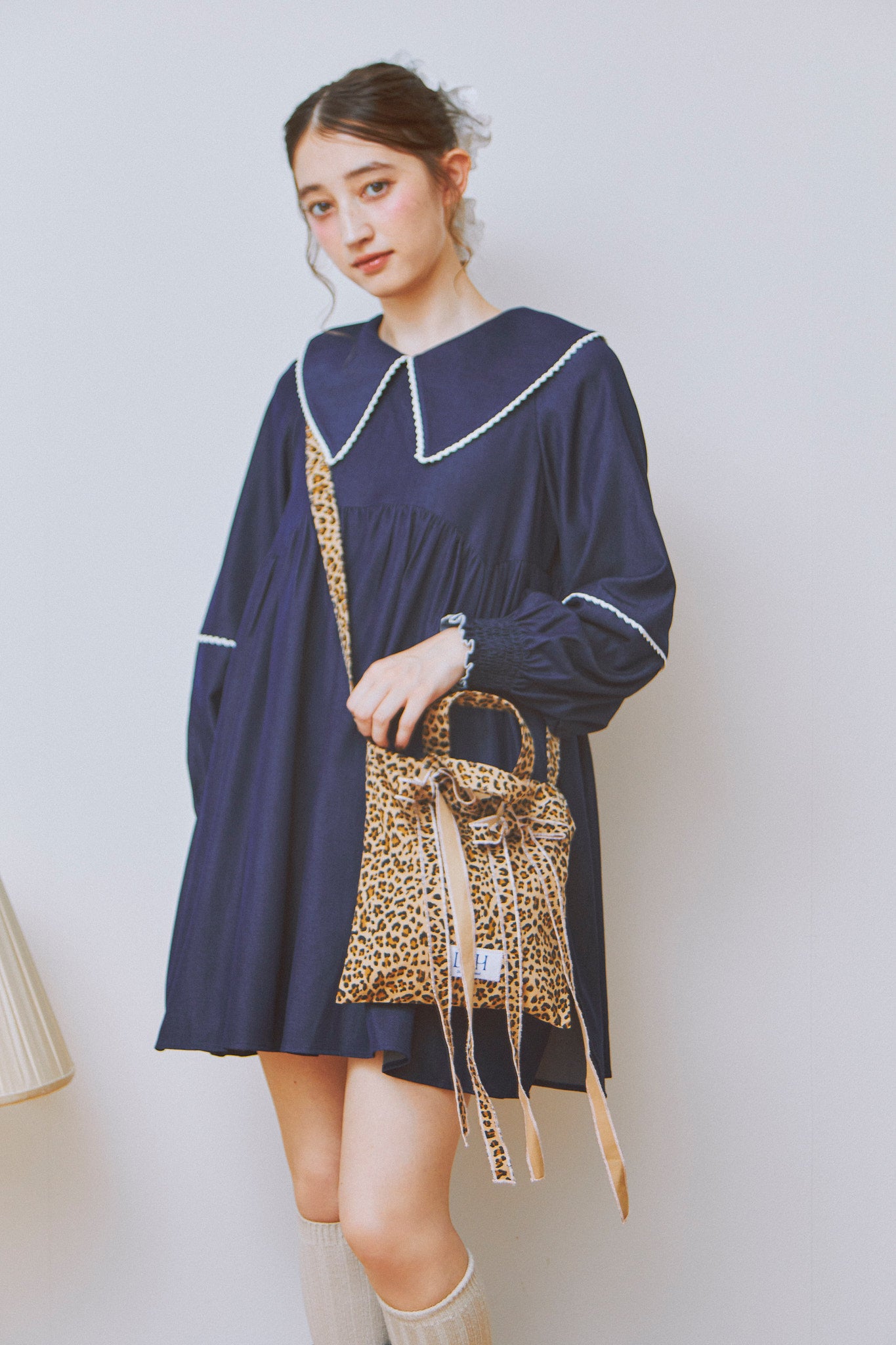 25AW DSH Fabric Ribbon Musette Bag