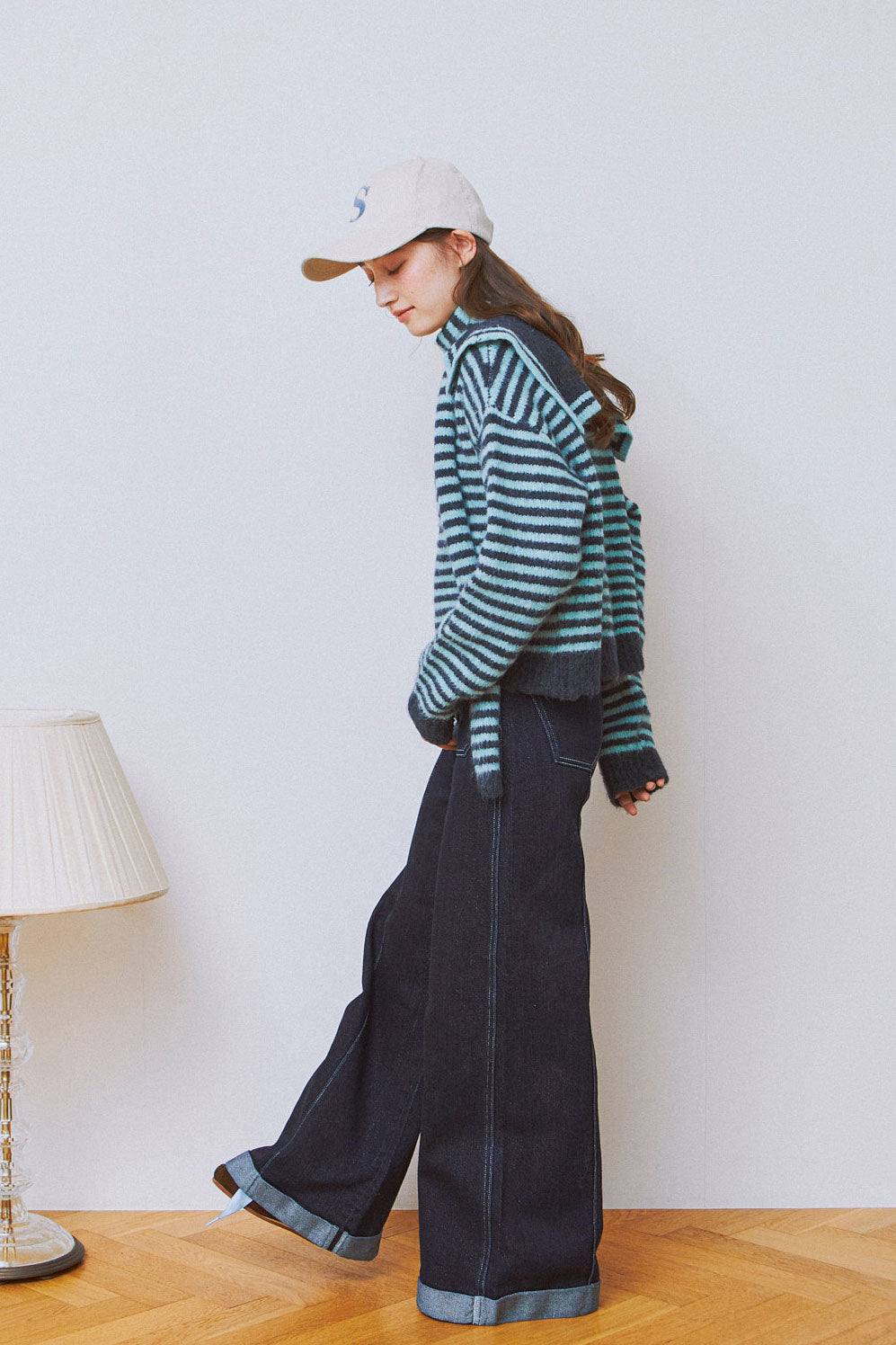 Maline Border Knit Set