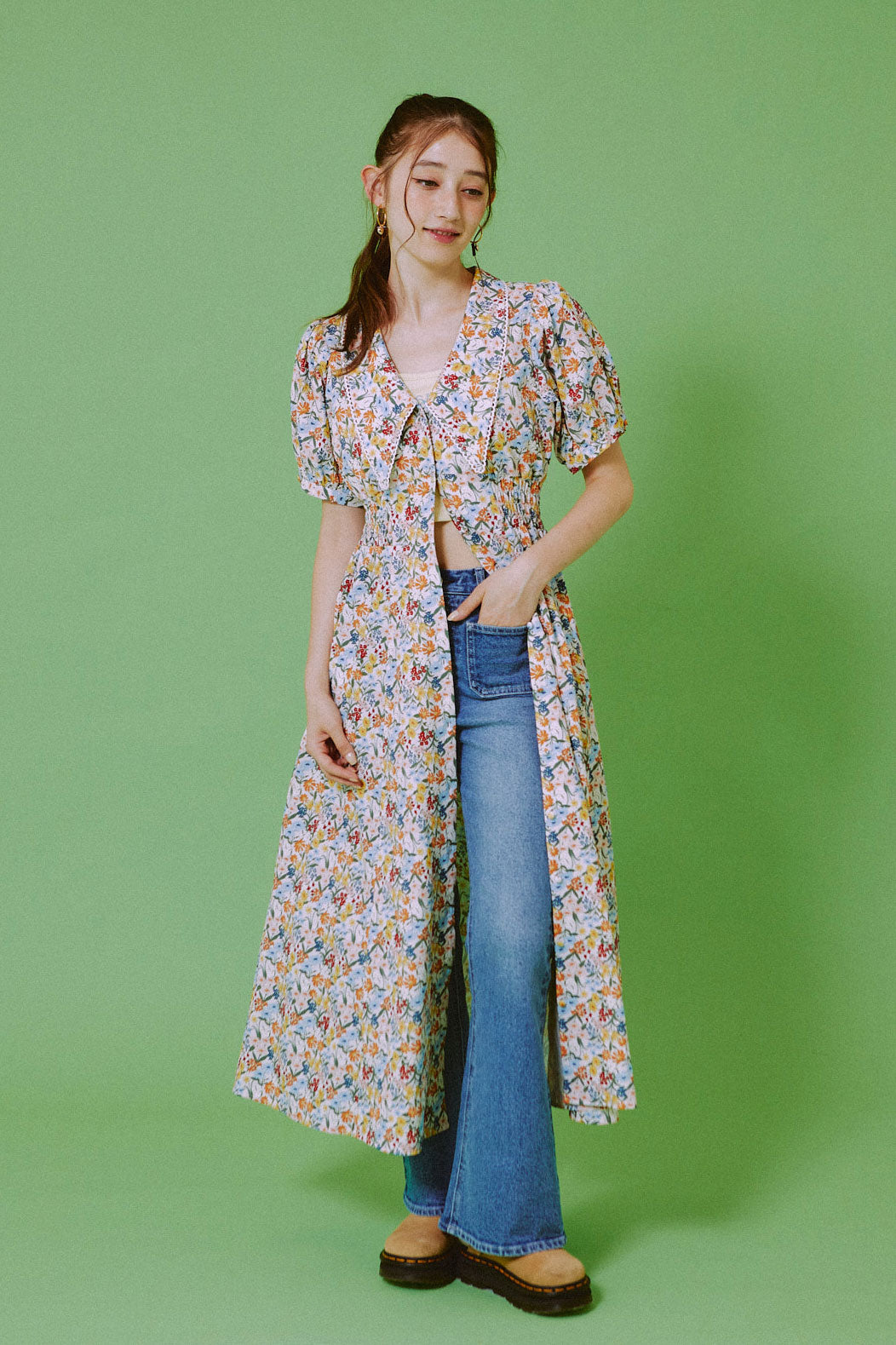 Retro Bloom Long Dress
