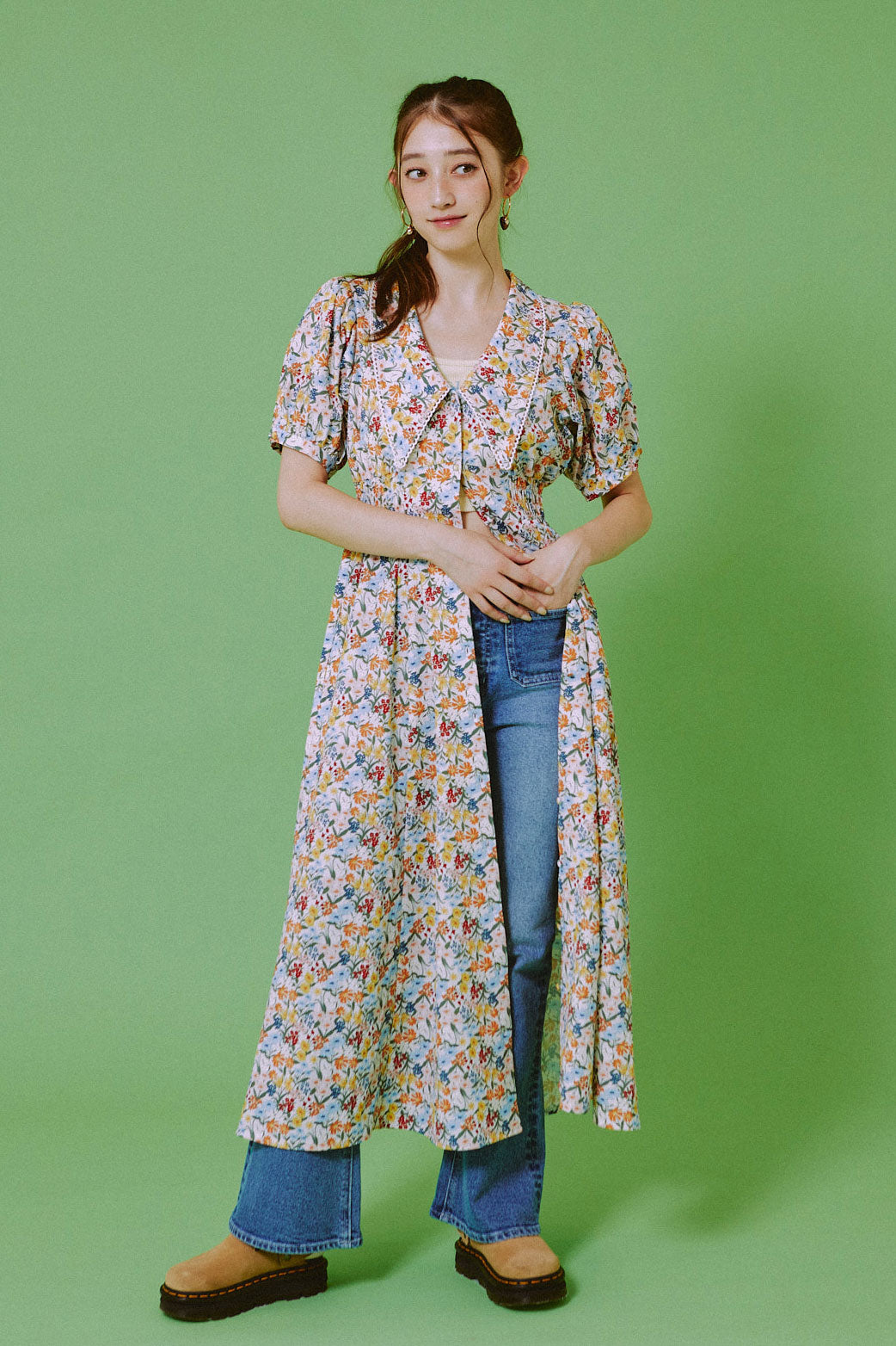 Retro Bloom Long Dress