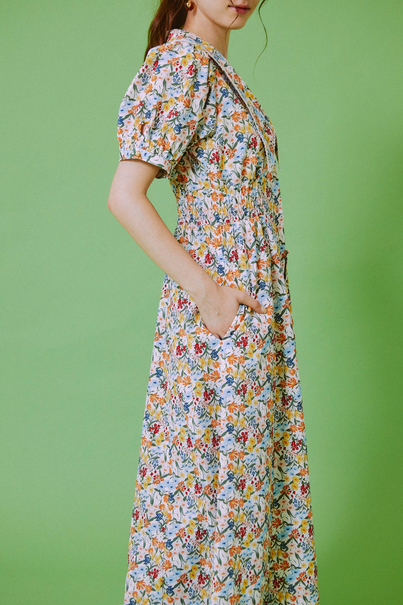 Retro Bloom Long Dress