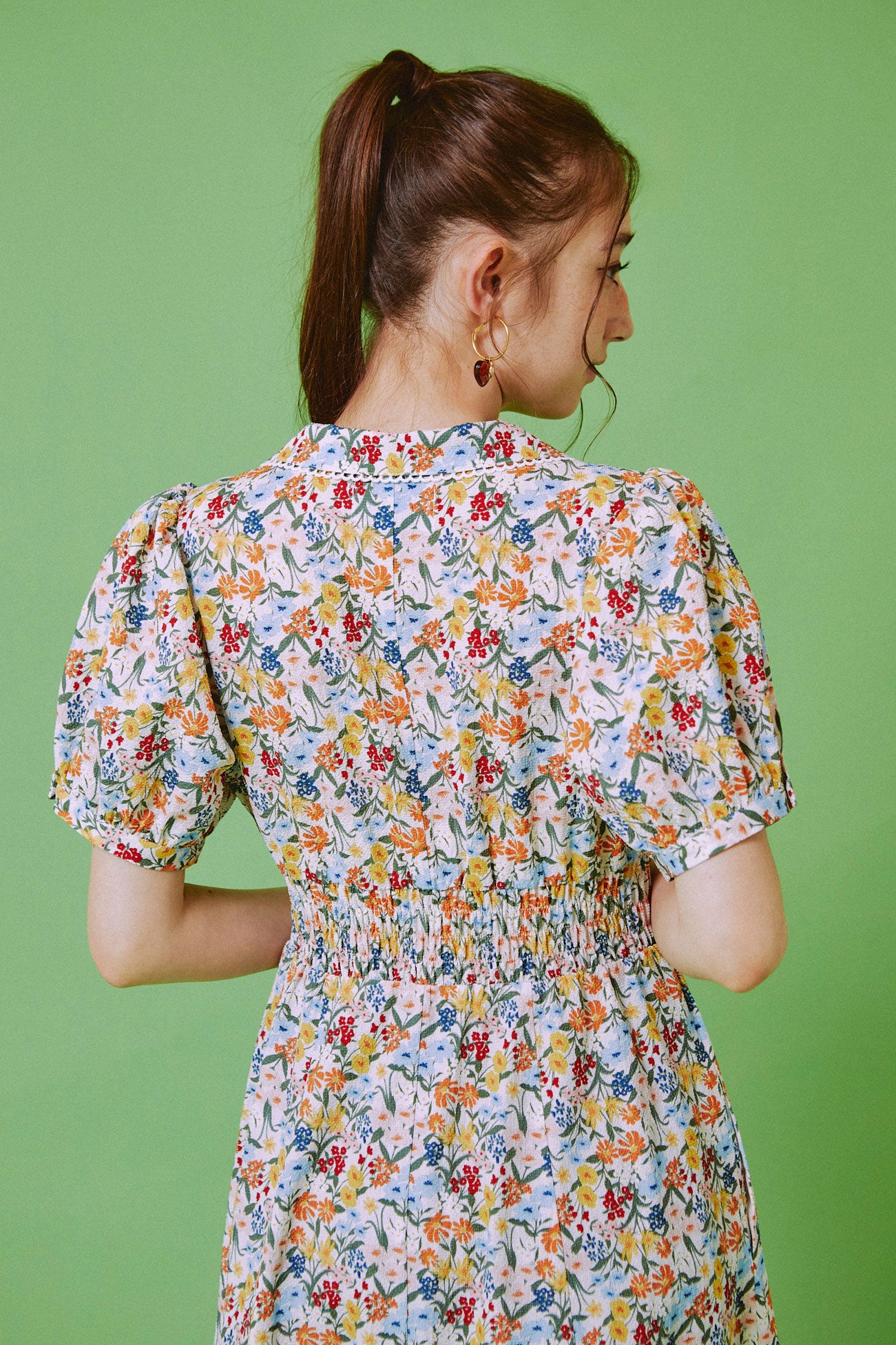 Retro Bloom Long Dress