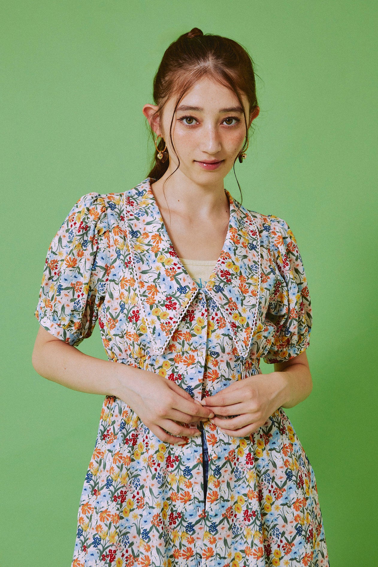 Retro Bloom Long Dress